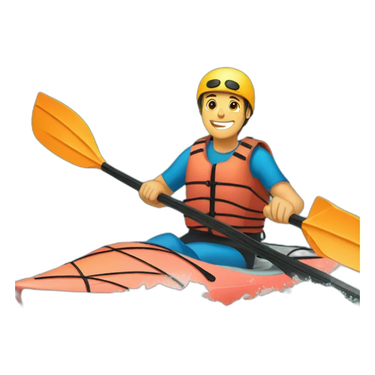 Kayak de course en ligne sticker