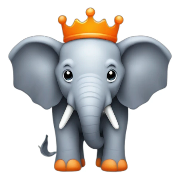 php elephpant with orange crown sticker