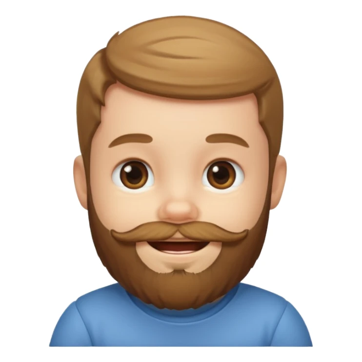 bearded baby sticker