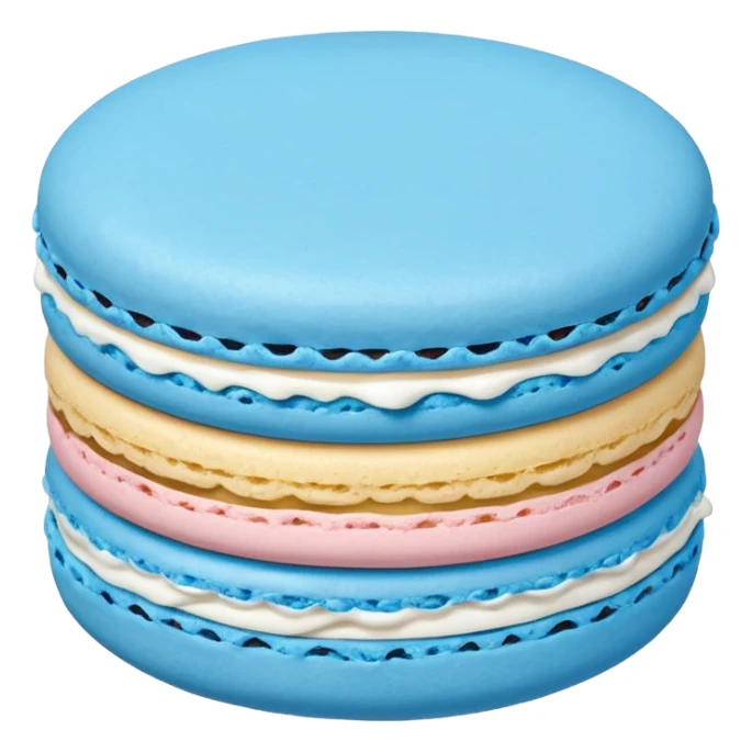 Single blue macaron sticker