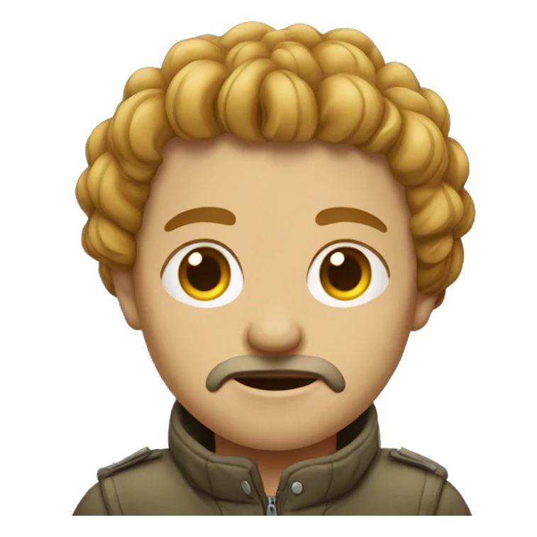 Tjej med en jacka sticker