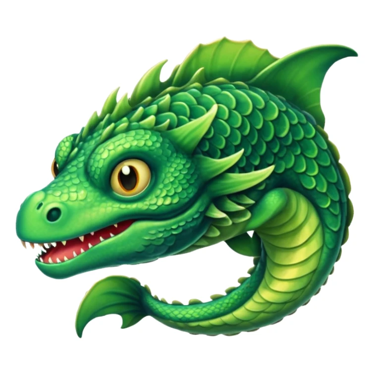 Bloop sea monster  sticker