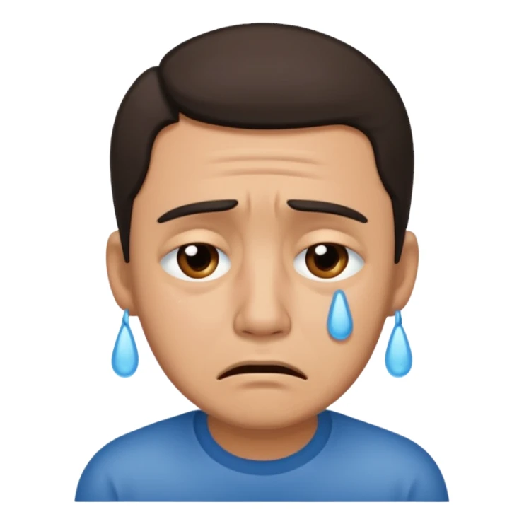 Crying Hispanic man  sticker
