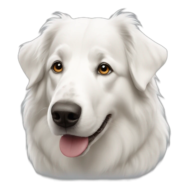 white Old english shepherd sticker