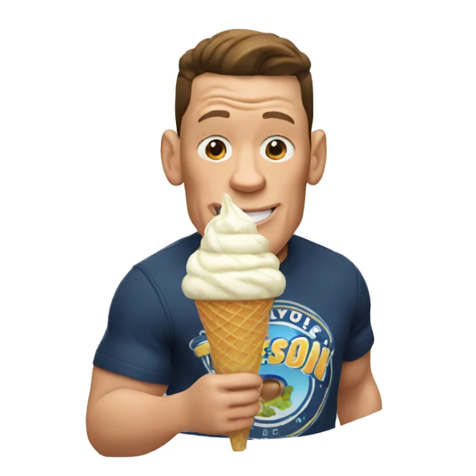 John cena eating ice cream sticker