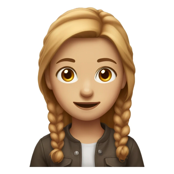 hazelnut brained girl sticker