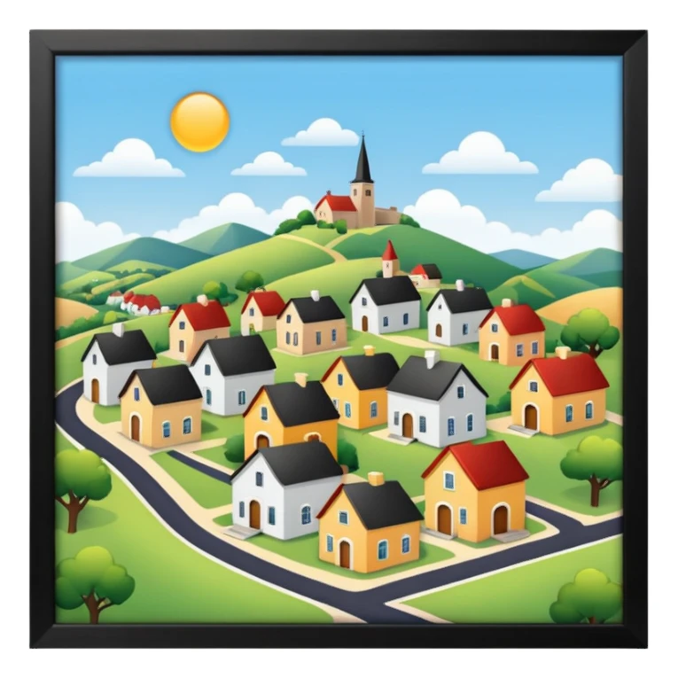 pequeño pueblo sticker