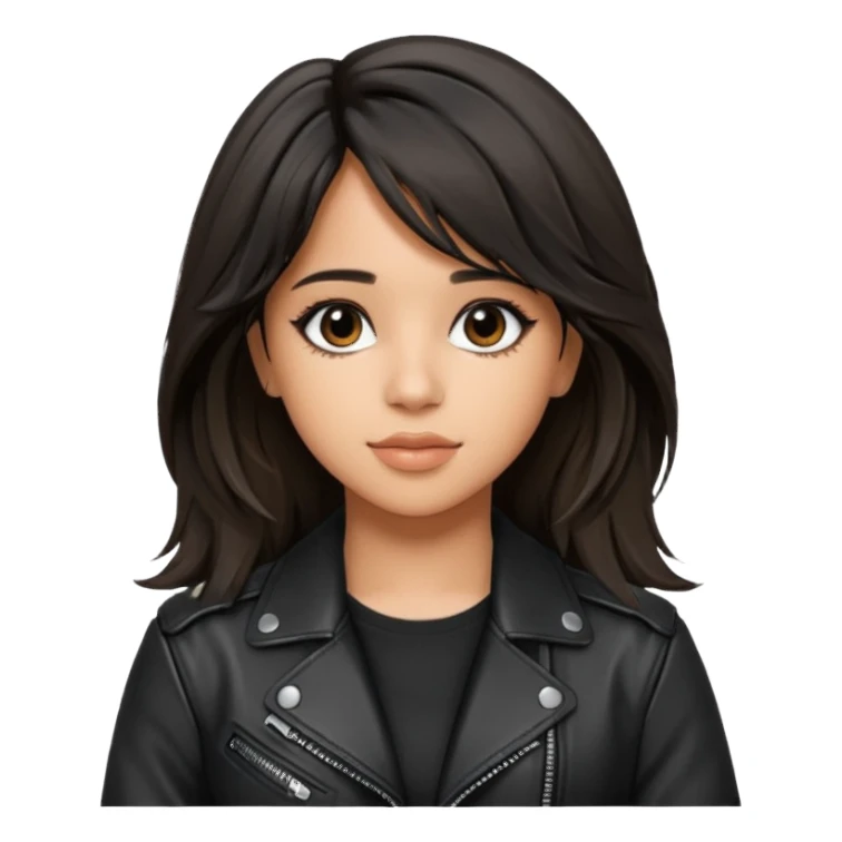camila cabello wear leather jacket sticker