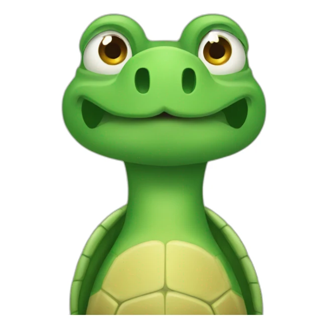 Confused turtle sticker