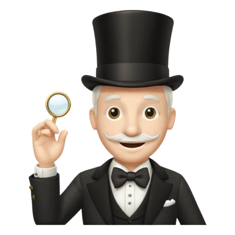 monopoly man emoji sticker