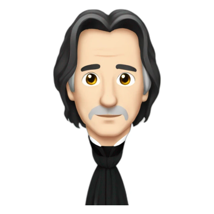 elegant severus snape alan rickman sticker