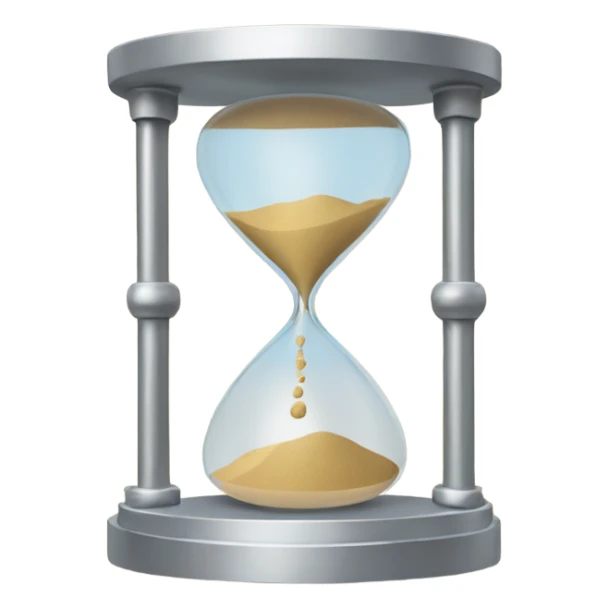 an aluminum sand clock sticker