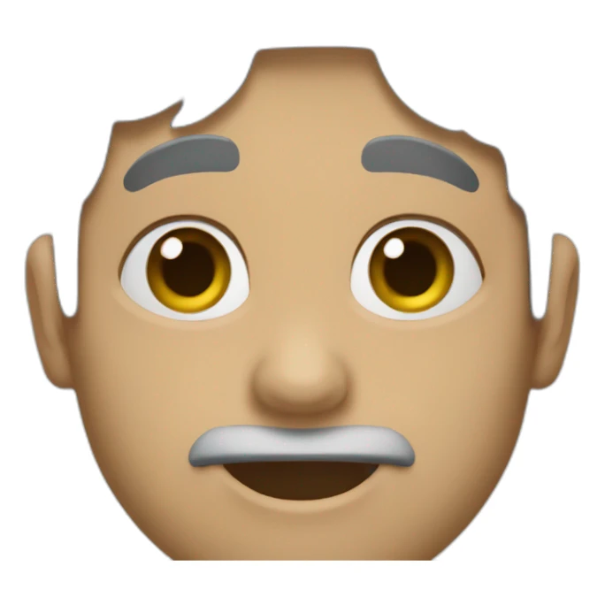 Cara Con Mano Sobre La Boca sticker