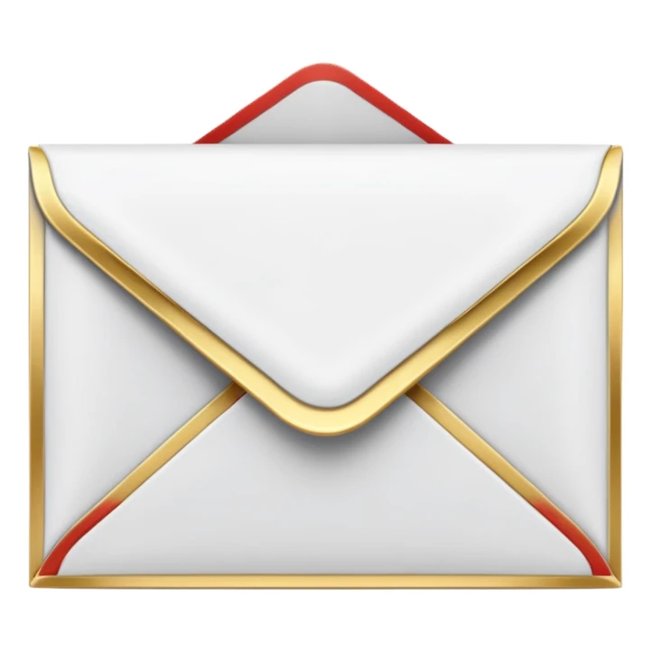 realistic wedding beautiful envelope sticker