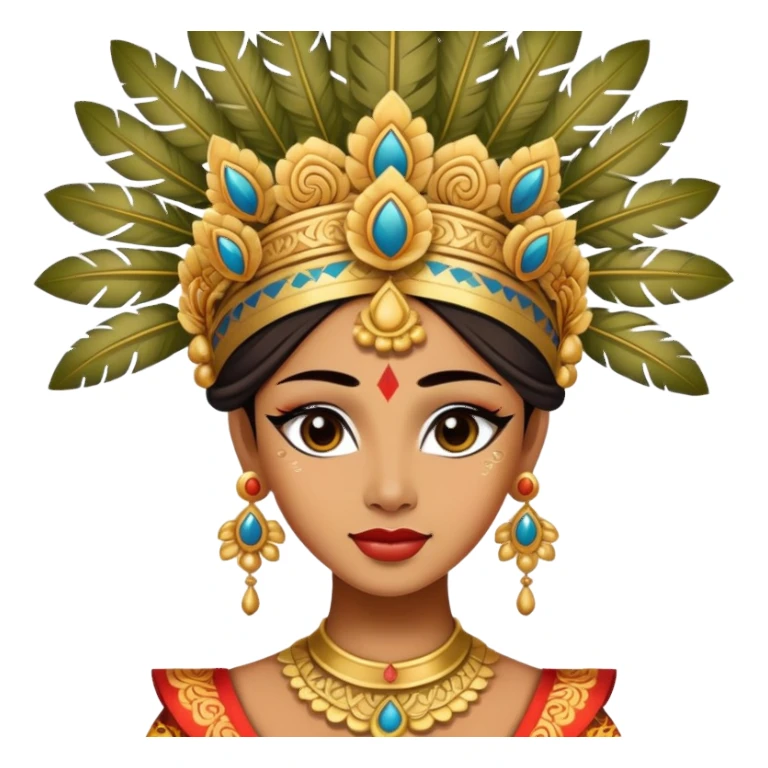 Female balinese dancer sticker