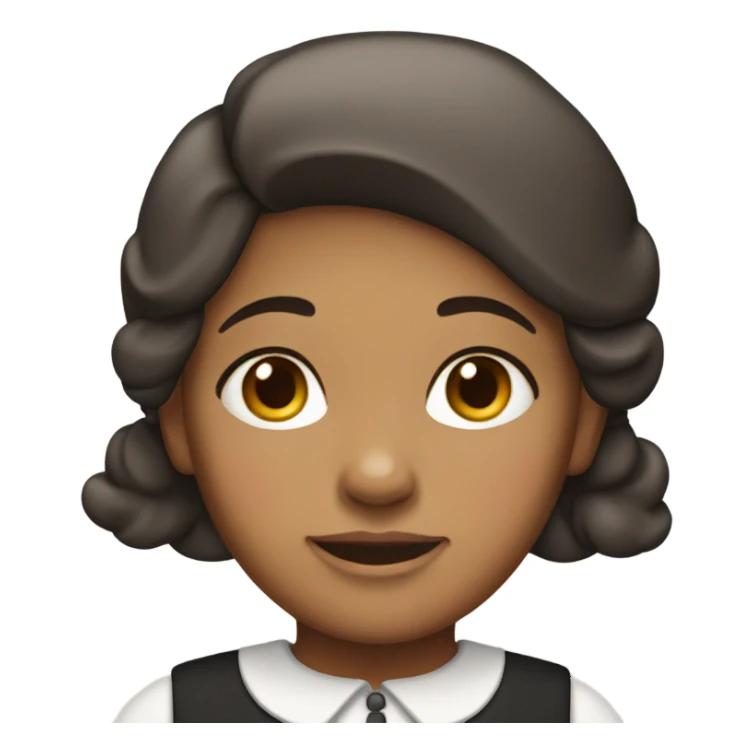 Amish girl tan skin  sticker