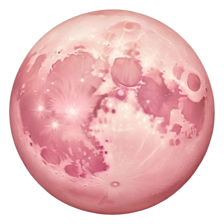 pastel pink moon sticker