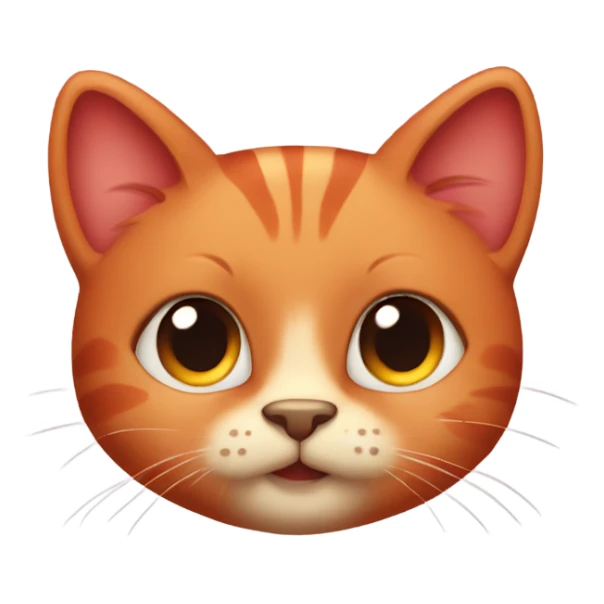 Cute little red cat  sticker