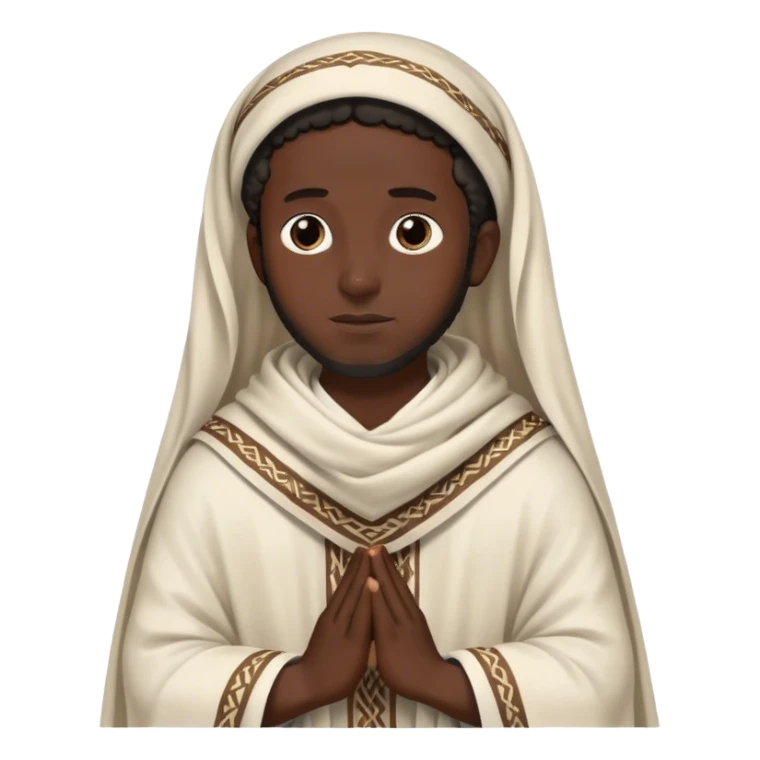 Black Jew with prayer shawl on sticker