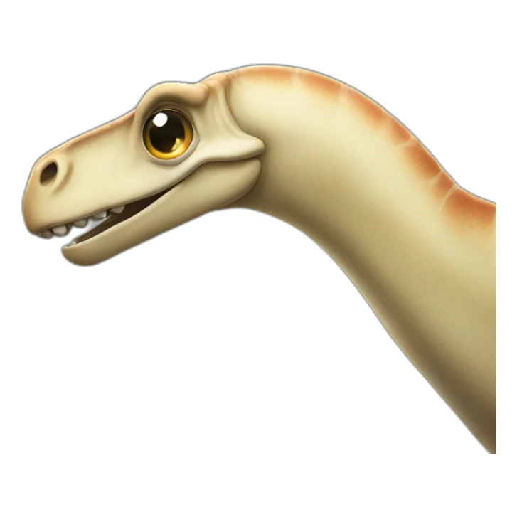 Brontosaurus winking right eye sticker
