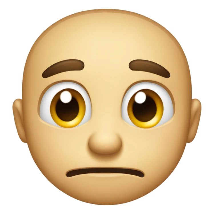 Face rolling the eyes  sticker