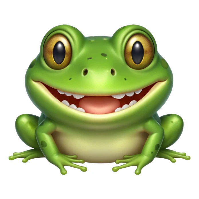 قورباغه در حال قهقهه زدن sticker