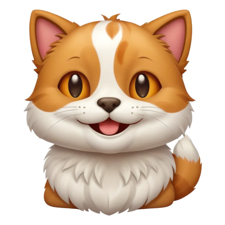 crea un gato y un perro contento sticker