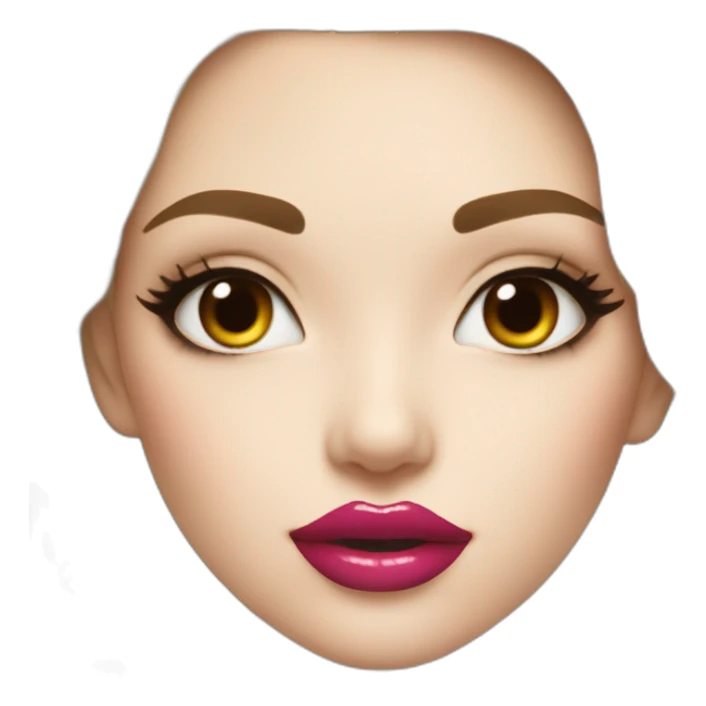 labios boca color crema sticker