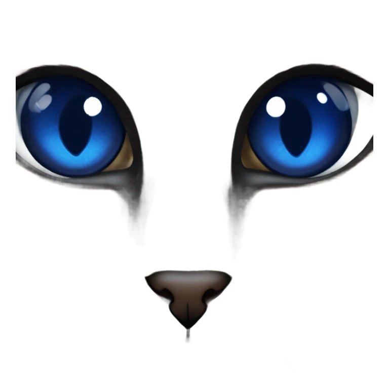 Siamese blue eyes sticker