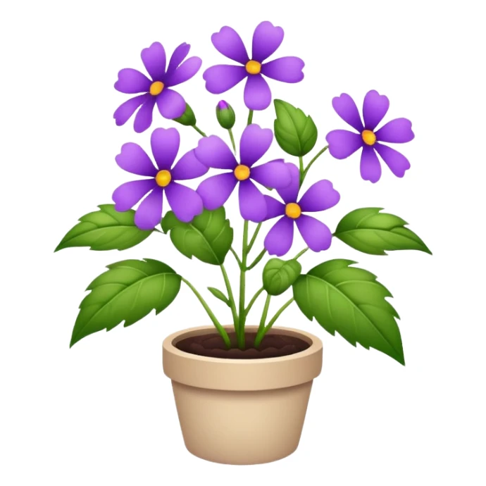 A plant with purple flowers sticker