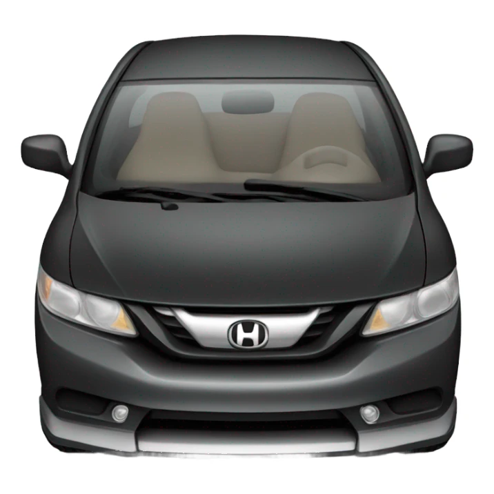 Black Honda civic lowered sticker