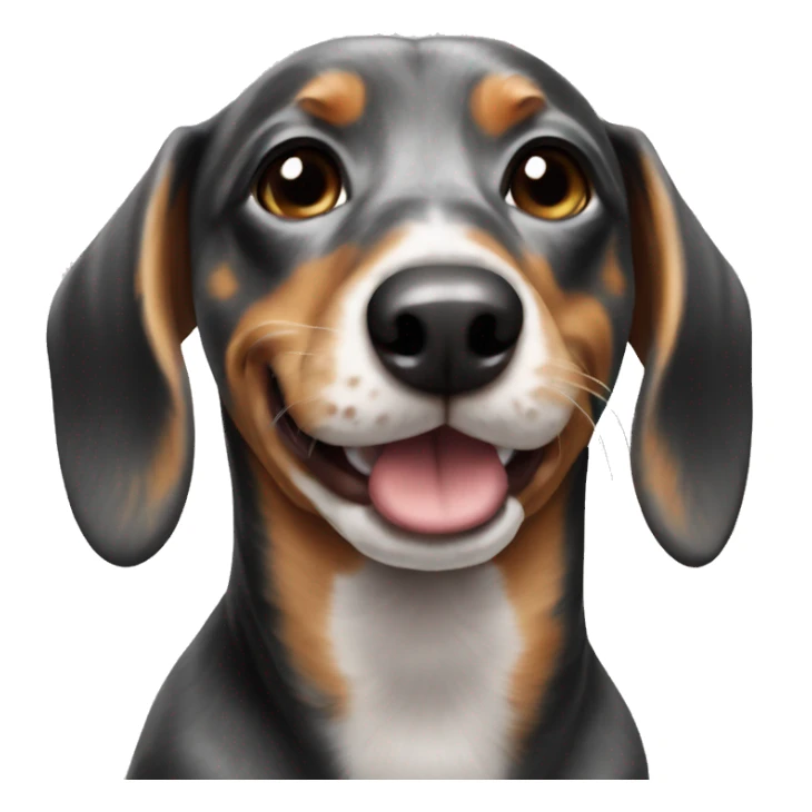 marble dachshund sticker