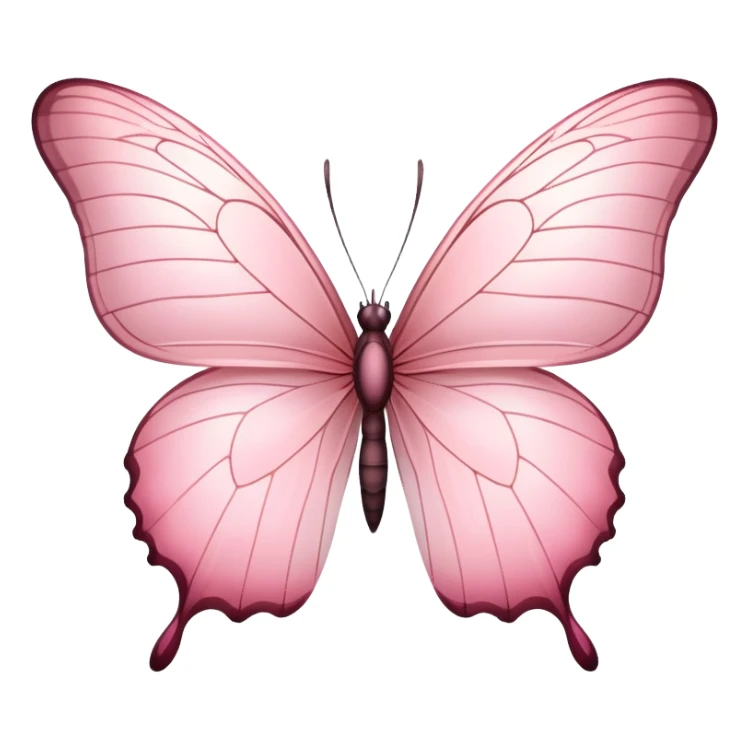 Light pink butterfly sticker