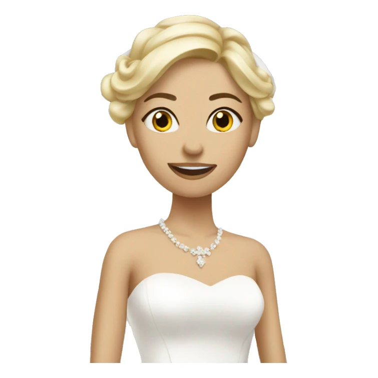 blonde bride sticker