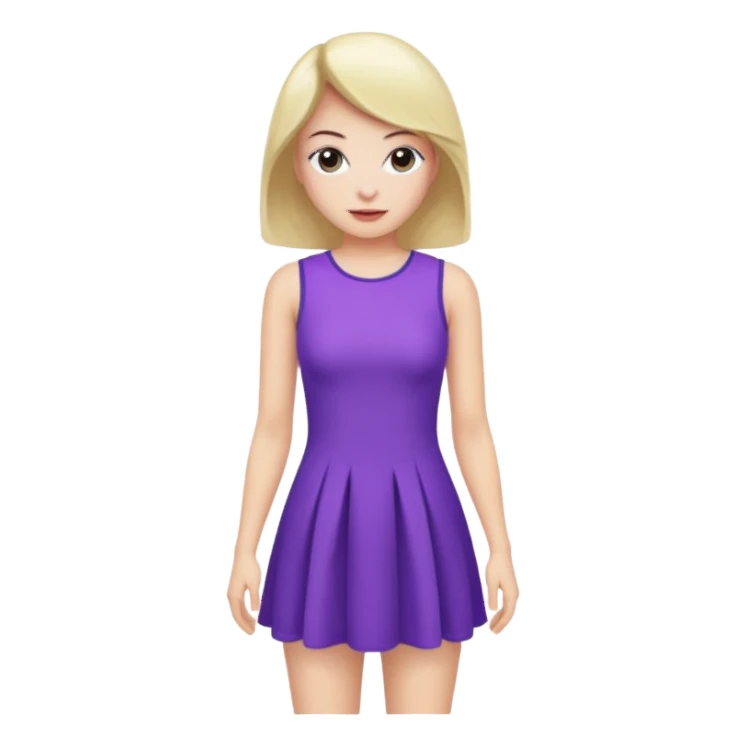 purple mini dress sticker