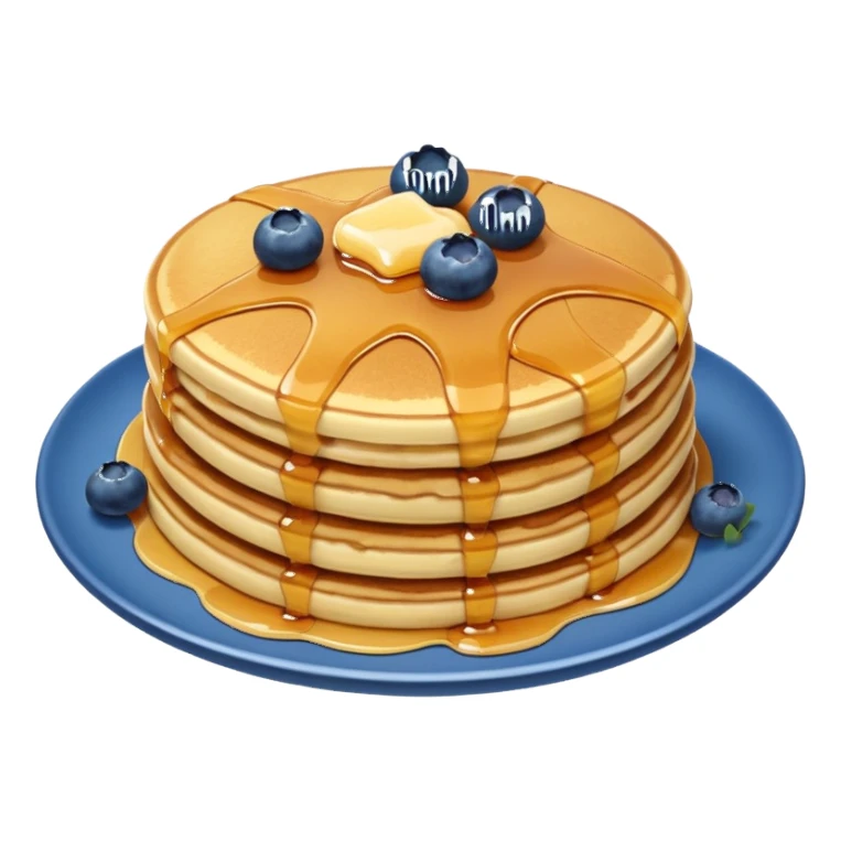 Pancake topped with blueberries sticker