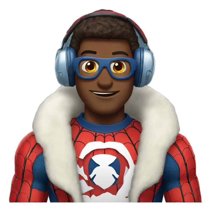 spider-man ear muffs sticker