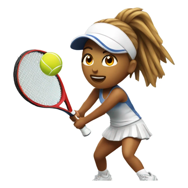 Chica Jugando tennis sticker