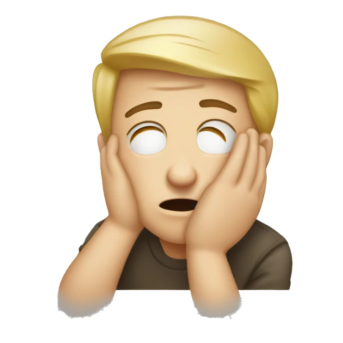 Person who is facepalming sticker