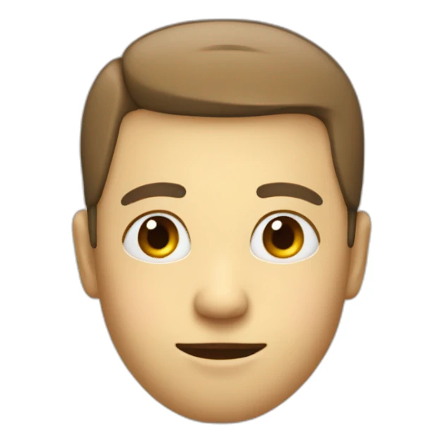 rounded head with very big rounded noze sticker