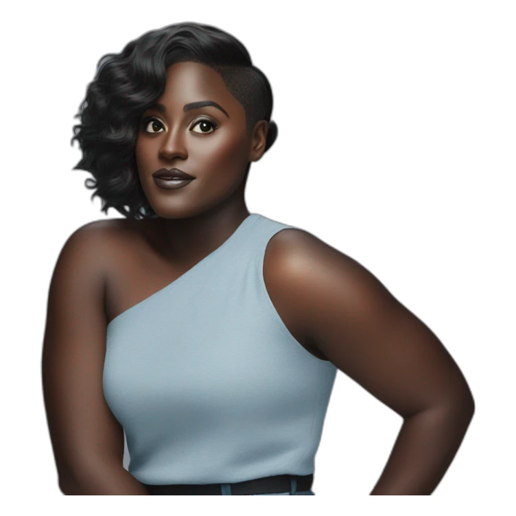 danielle brooks short hair sticker