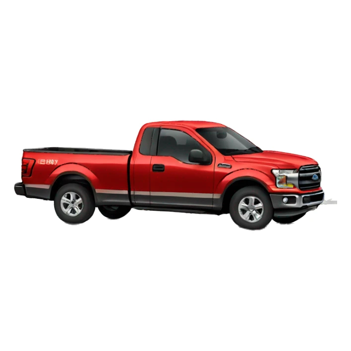 Red single cab f150 sticker