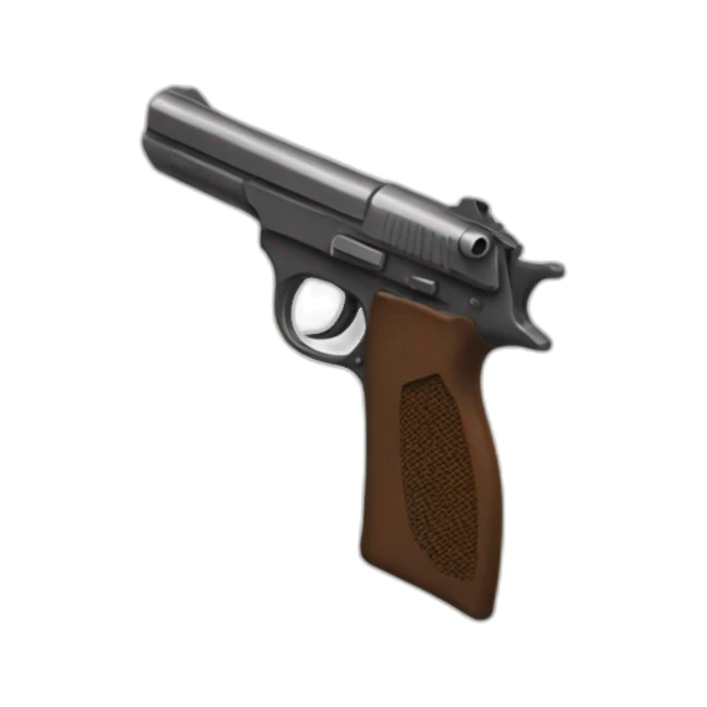 Jul tenant un pistolet sticker