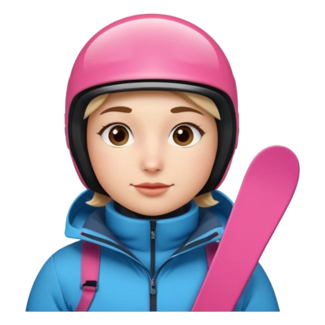 skiing sticker