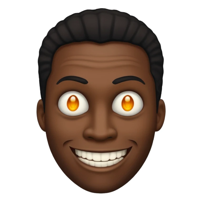 Creepy black guy sticker