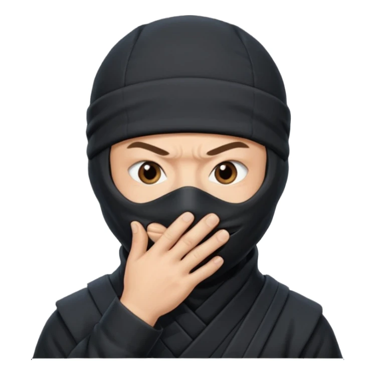foto do Ninja ele mandando calar a boca sticker