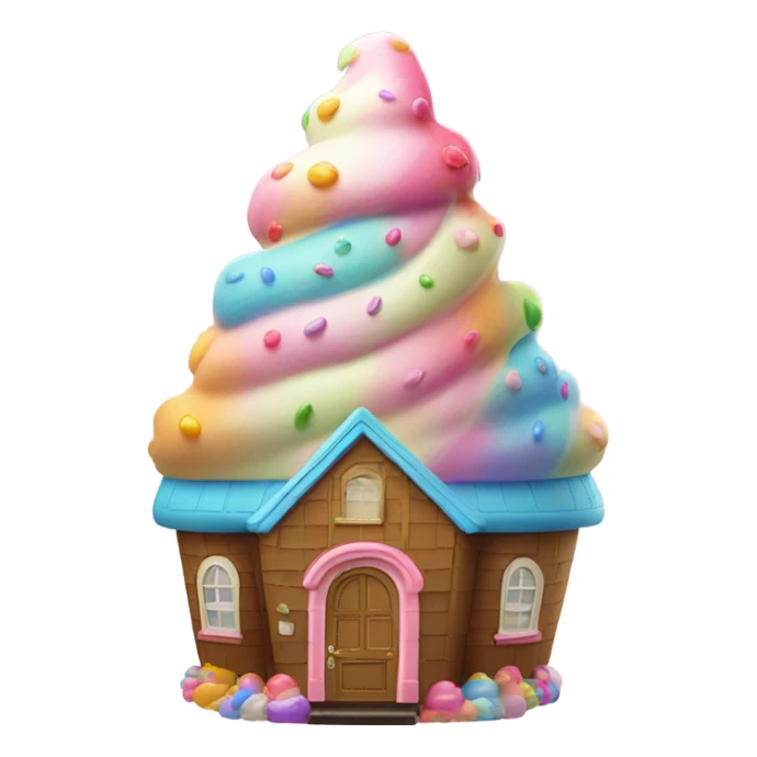 Ice cream house sticker