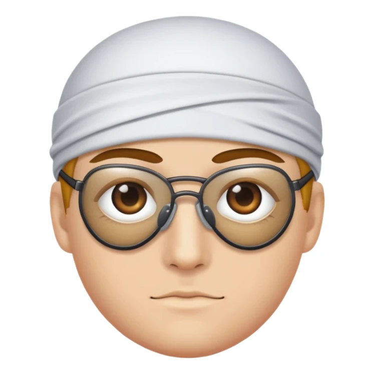 Me wearing an eye patch  sticker