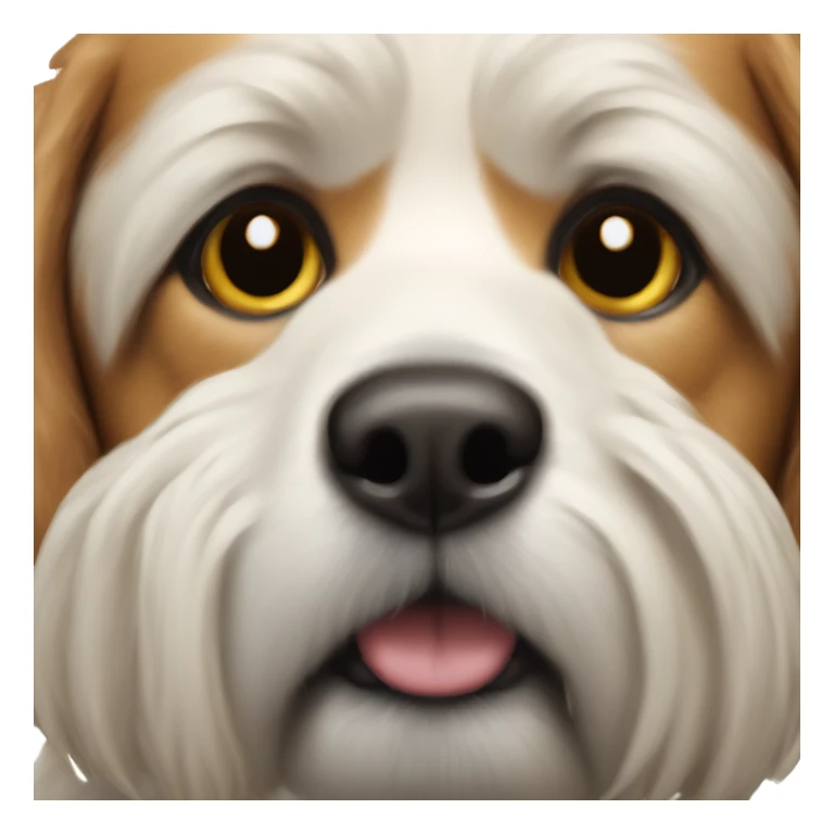 realistic dog portrait close-up sticker