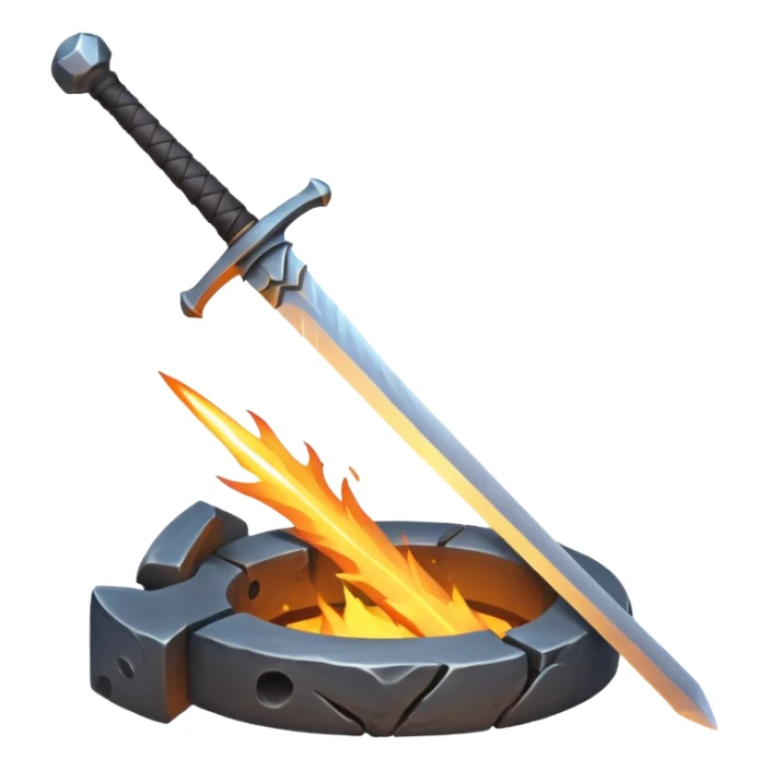 forging sword sticker